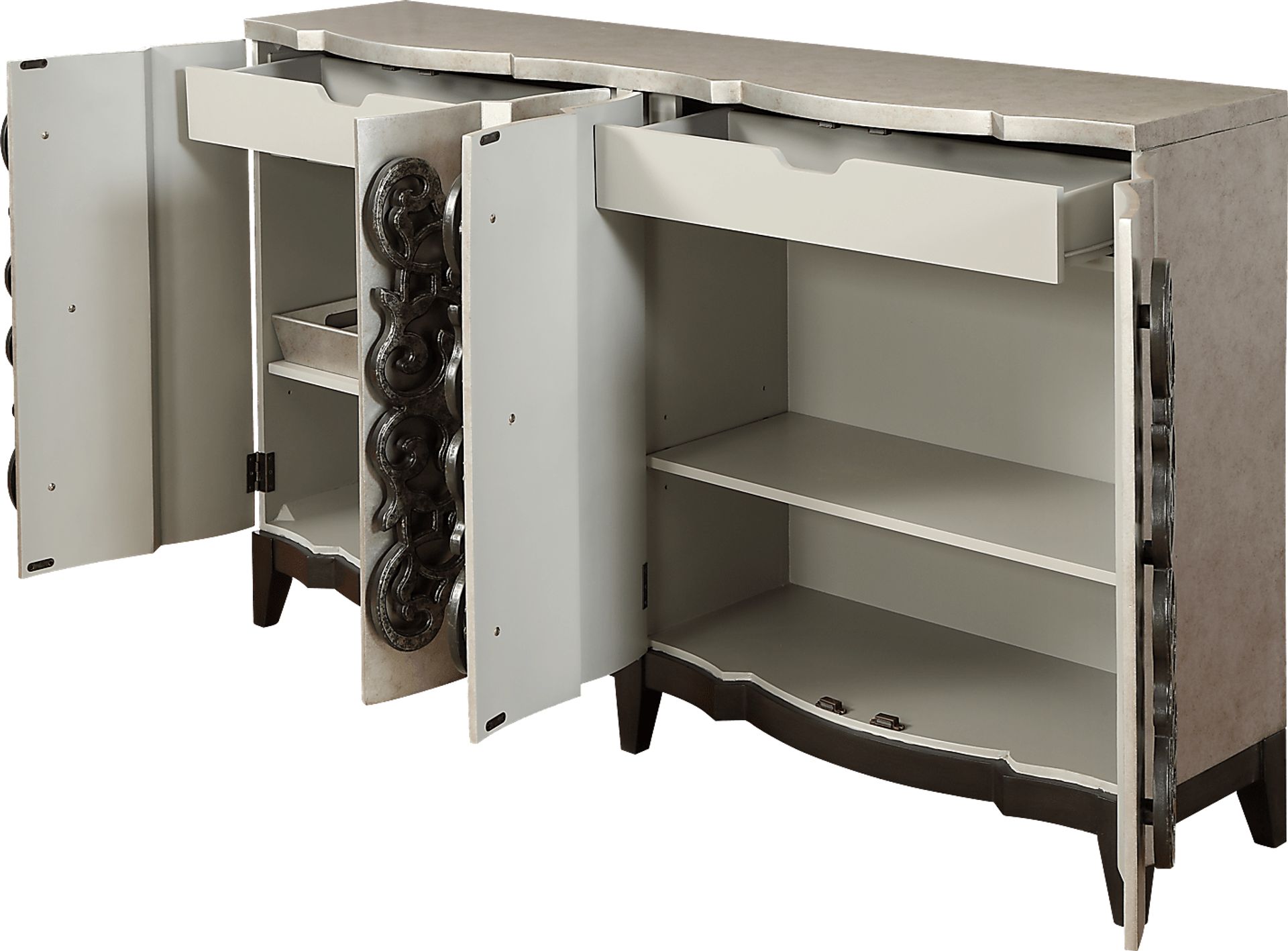Vera Road Gray Credenza - Image 4