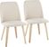 Verawood I Cream Dining Chair, Set of 2