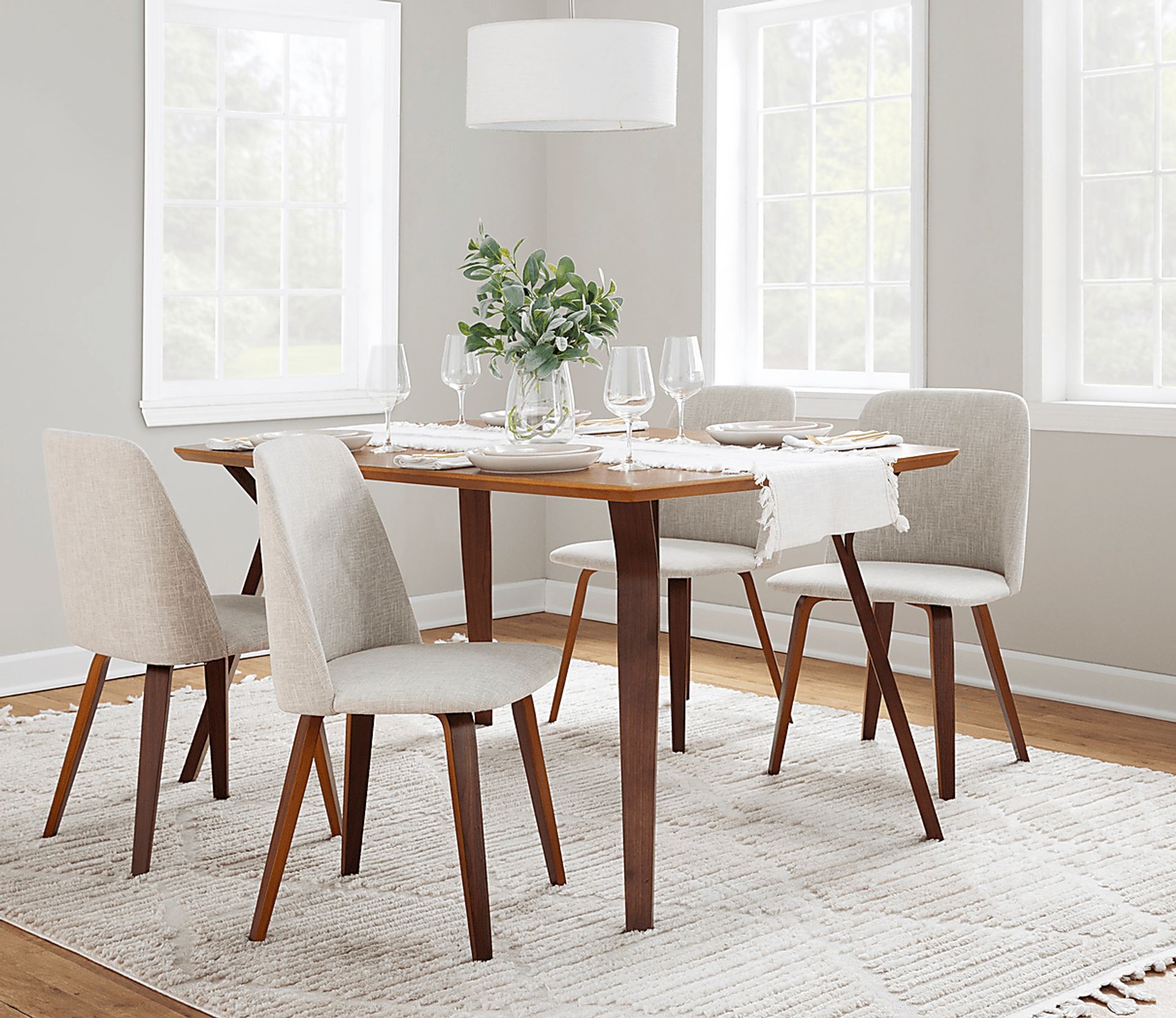 Verawood II Beige Dining Chair, Set of 2 - Image 2