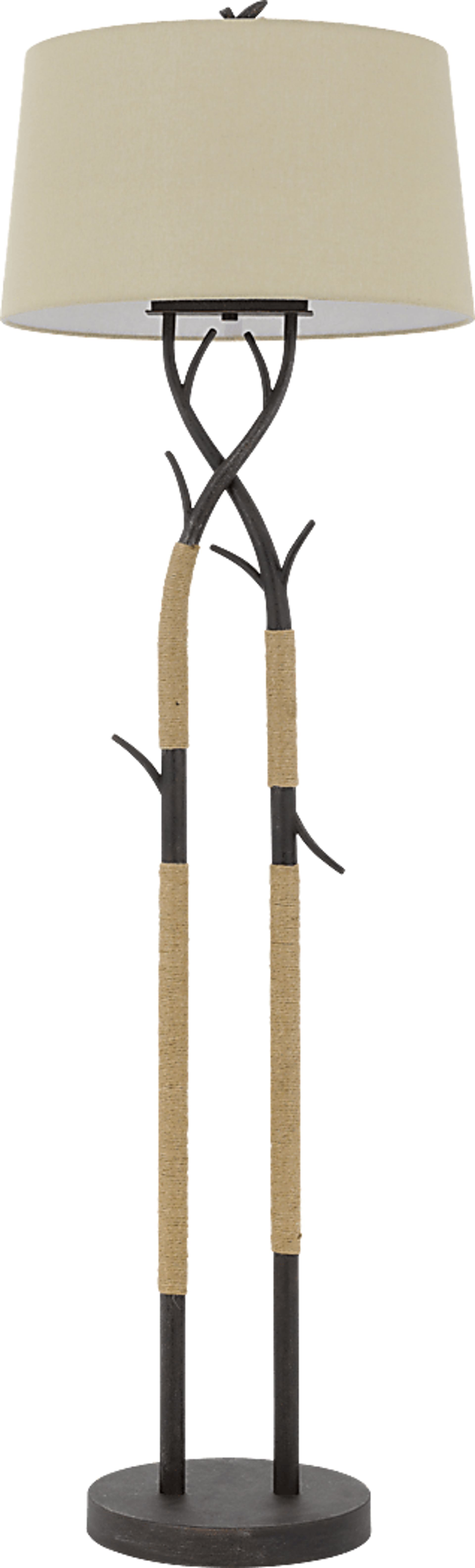 Verbena Cave Black Floor Lamp - Image 1
