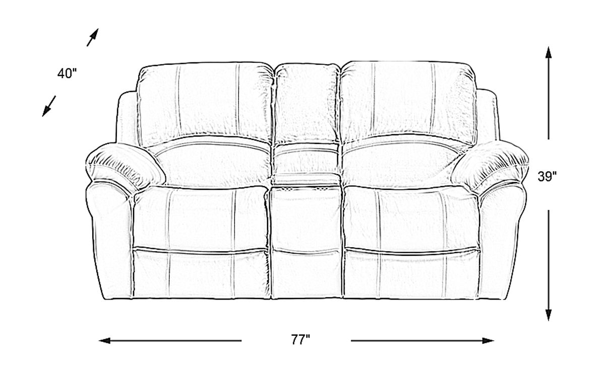 Vercelli Aqua Leather Power Reclining Console Loveseat Rooms To Go