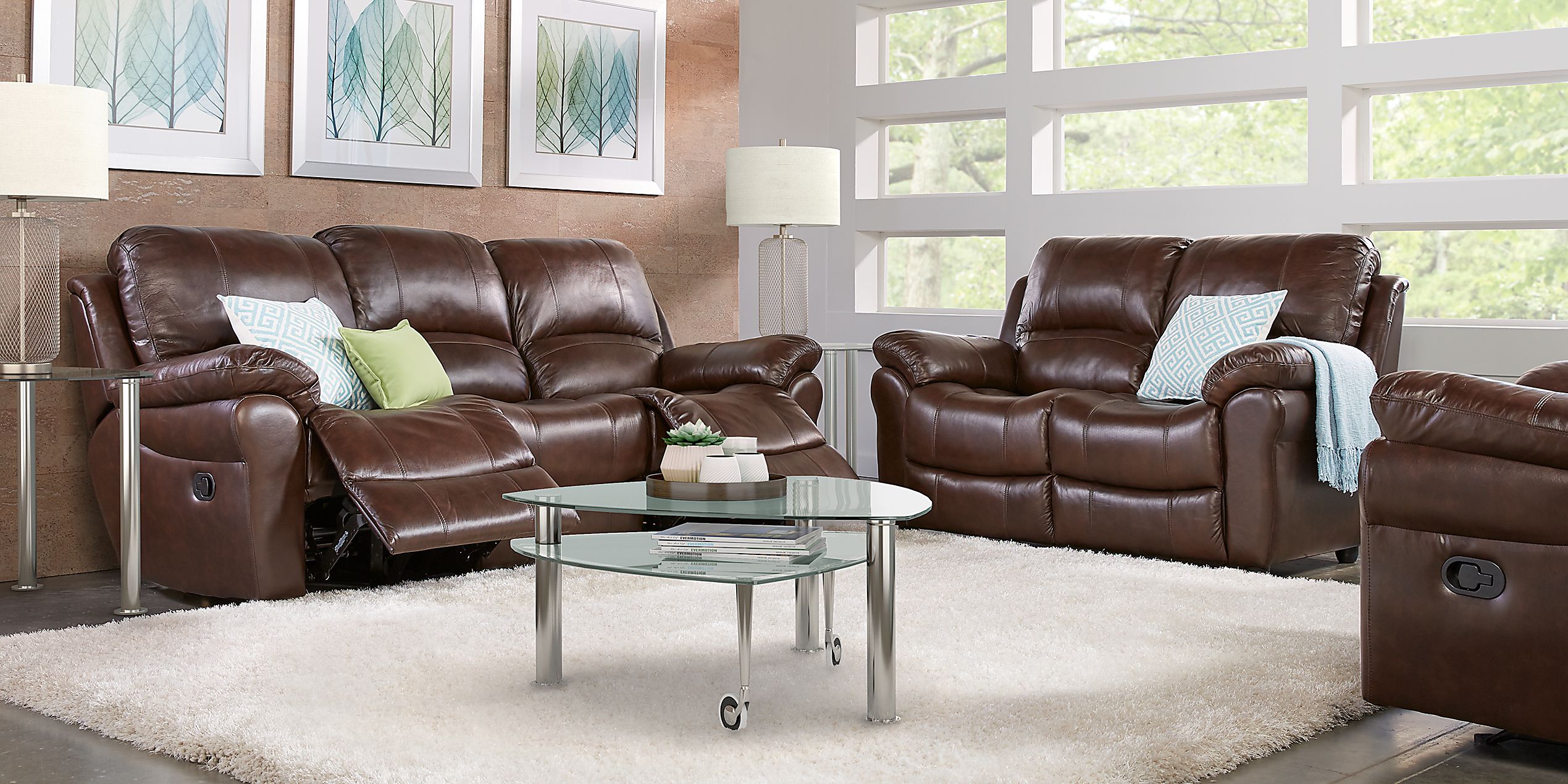 vercelli stone leather reclining sofa reviews