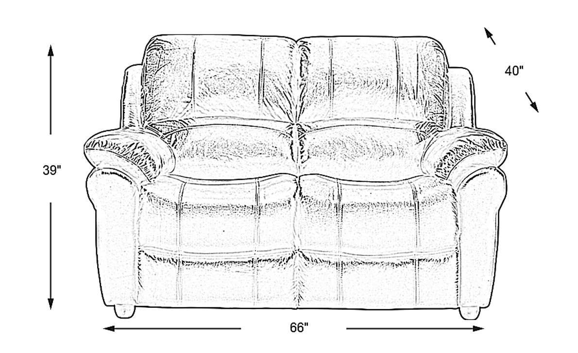 Vercelli Brown Leather Loveseat Rooms To Go
