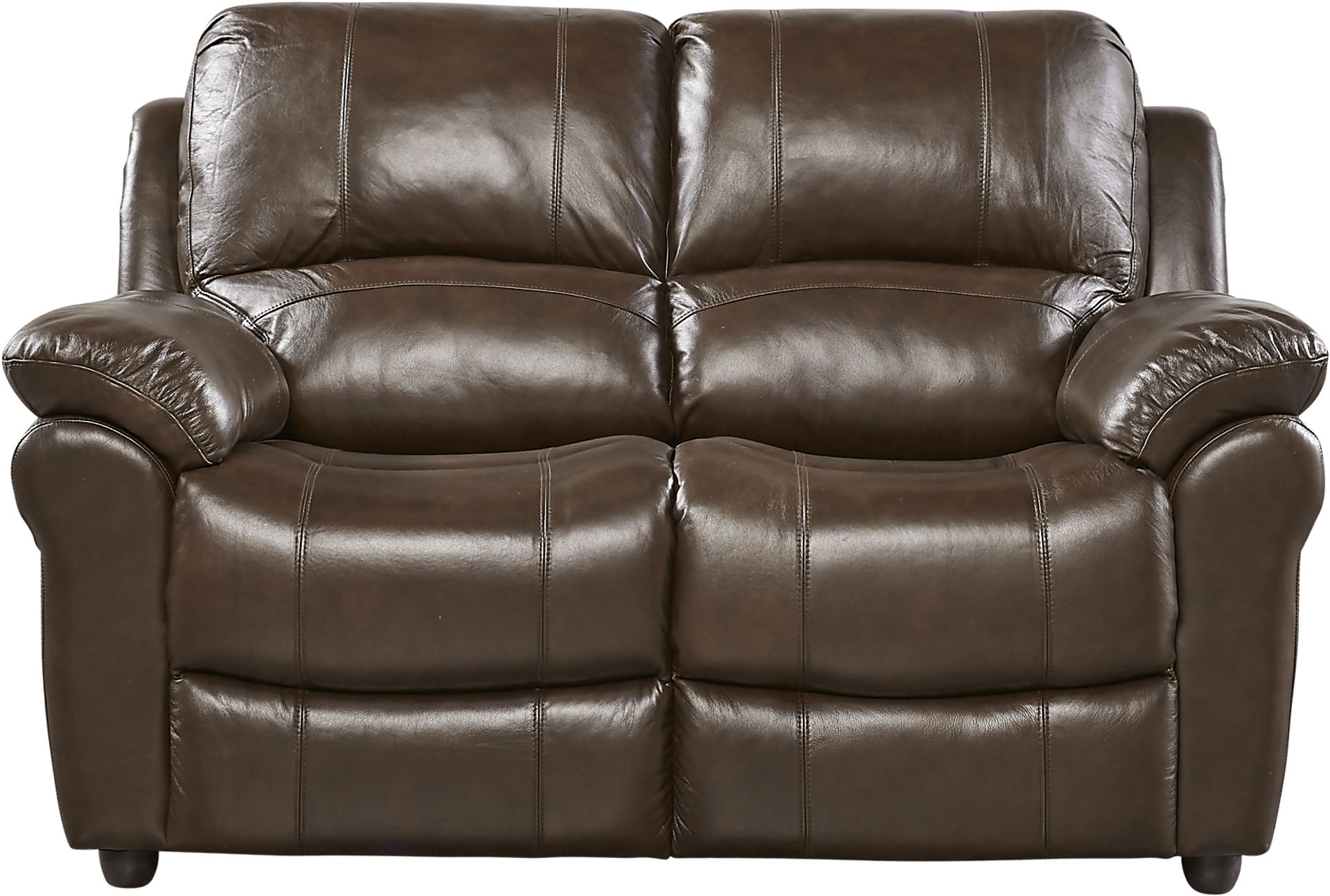 Vercelli Brown Leather 8 Pc Living Room with Reclining Sofa - Image 5