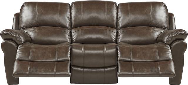 Vercelli Brown Leather 3 Pc Power Reclining Living Room - Thumbnail - Image 3