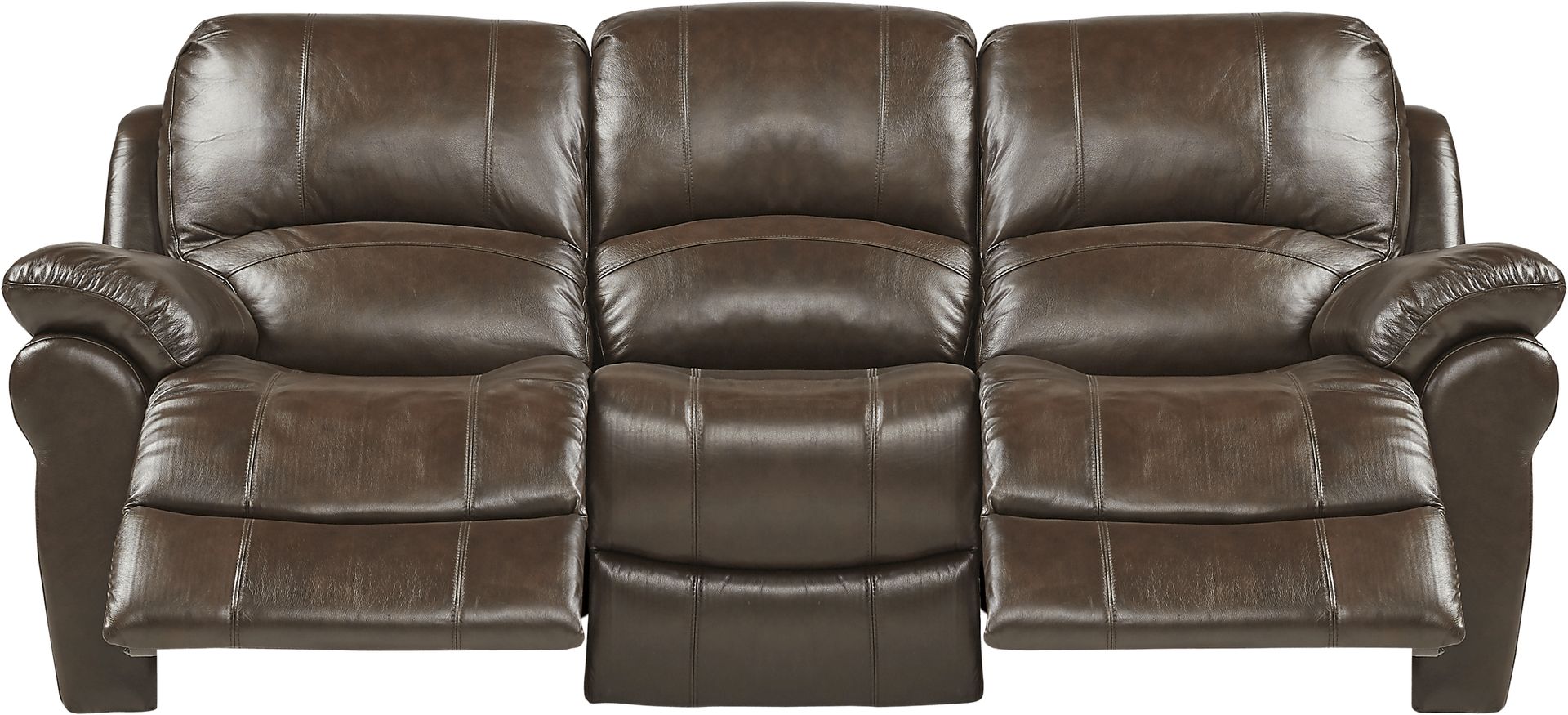 Vercelli Brown Leather 3 Pc Power Reclining Living Room - Image 3
