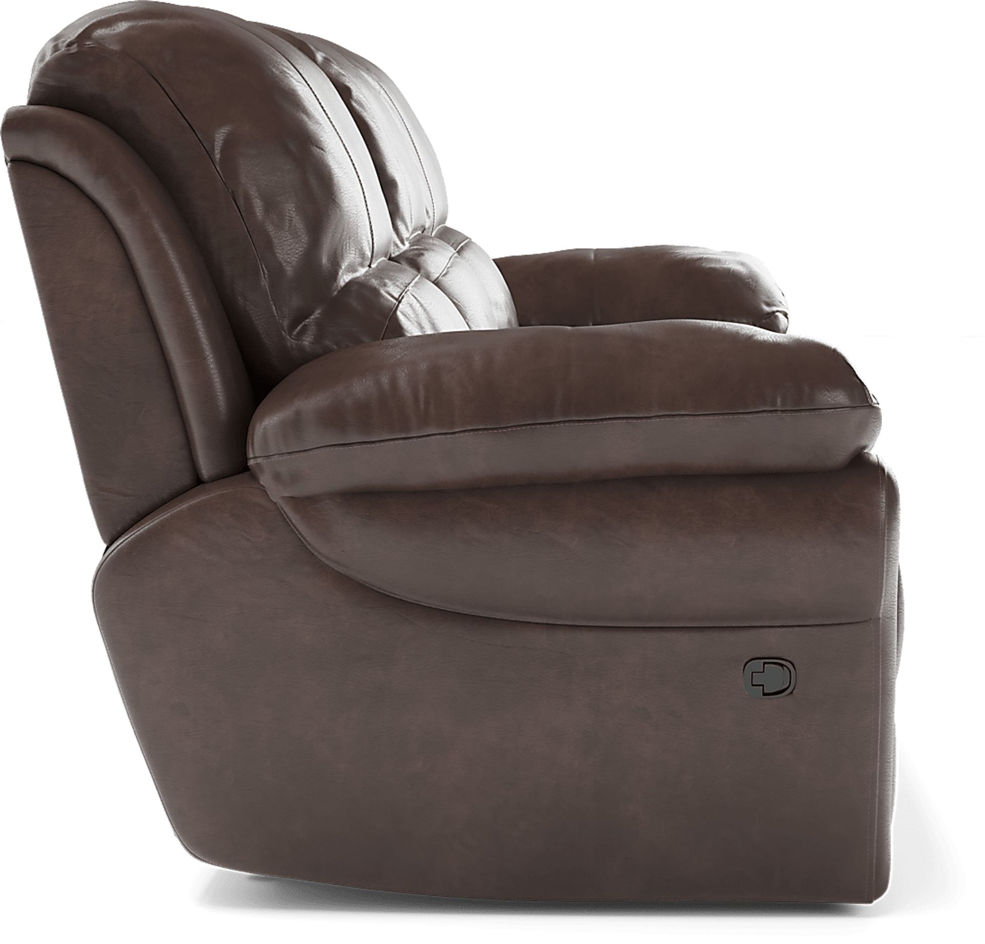 Vercelli Brown Leather 3 Pc Living Room with Reclining Sofa - Image 5