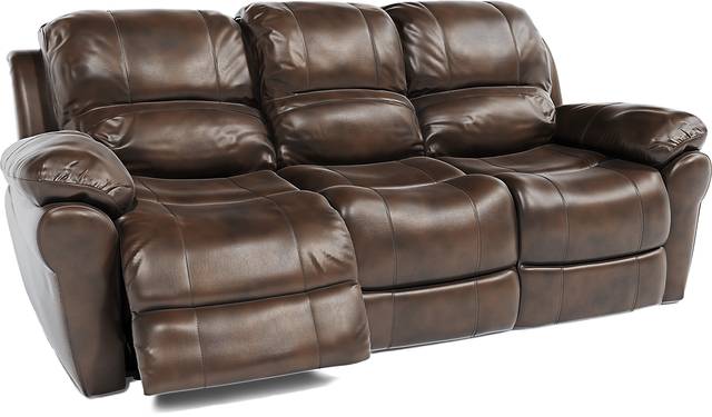 Vercelli Brown Leather 3 Pc Living Room with Reclining Sofa - Thumbnail - Image 7