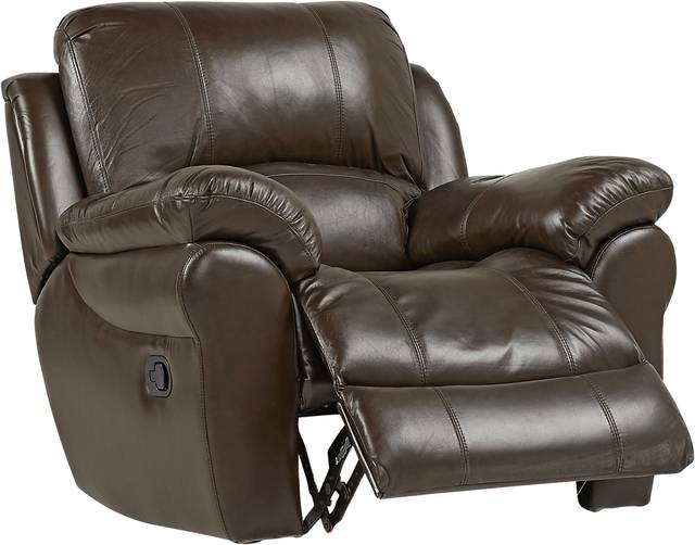 Vercelli Brown Leather 3 Pc Living Room with Reclining Sofa - Thumbnail - Image 7