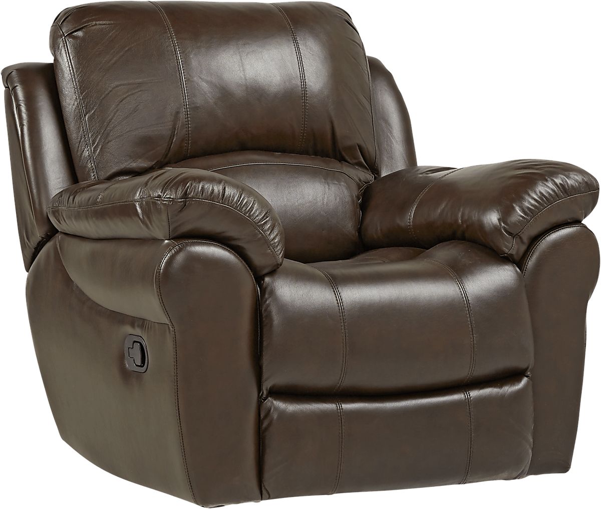 Vercelli Brown Leather Rocker Recliner Rooms to Go