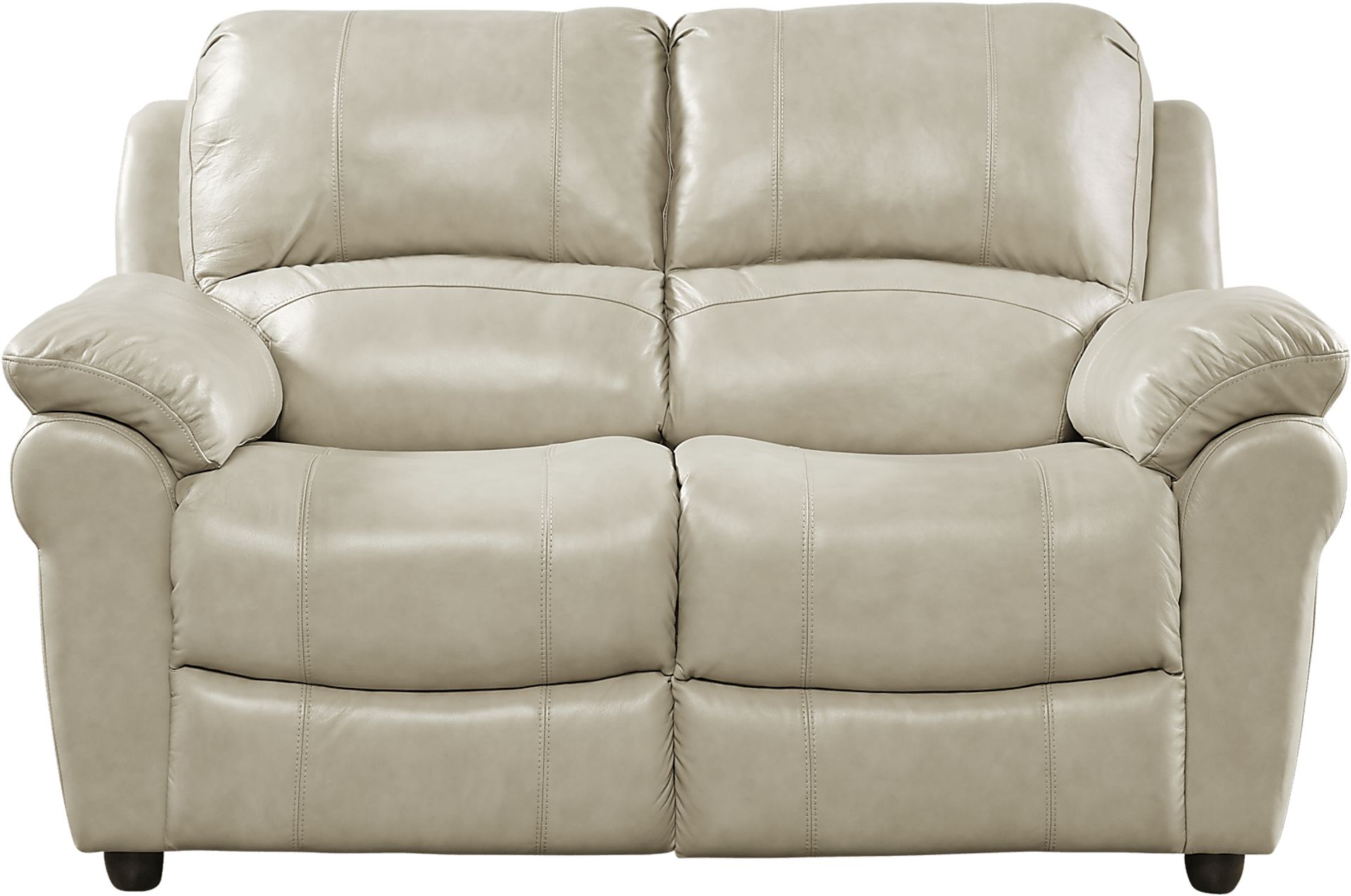 Vercelli Stone Leather 2 Pc Living Room with Reclining Sofa - Image 6