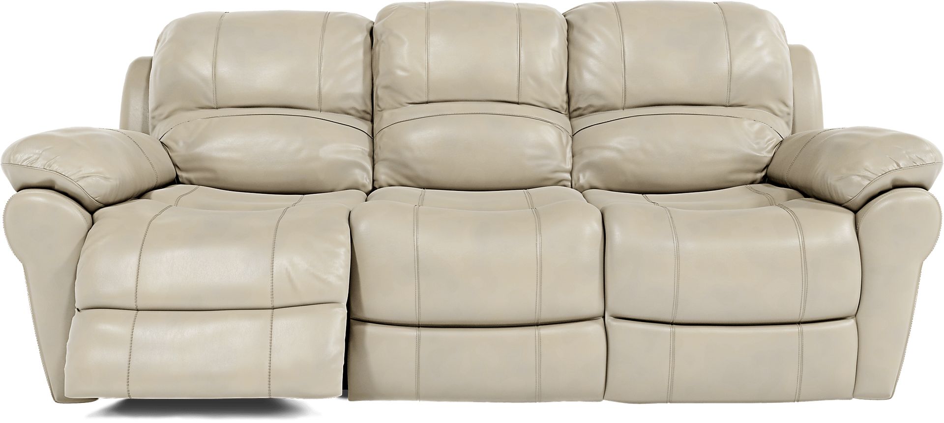 Vercelli Stone Leather Power Reclining Sofa - Image 5