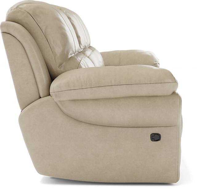 Vercelli Stone Leather 3 Pc Living Room with Reclining Sofa - Thumbnail - Image 5