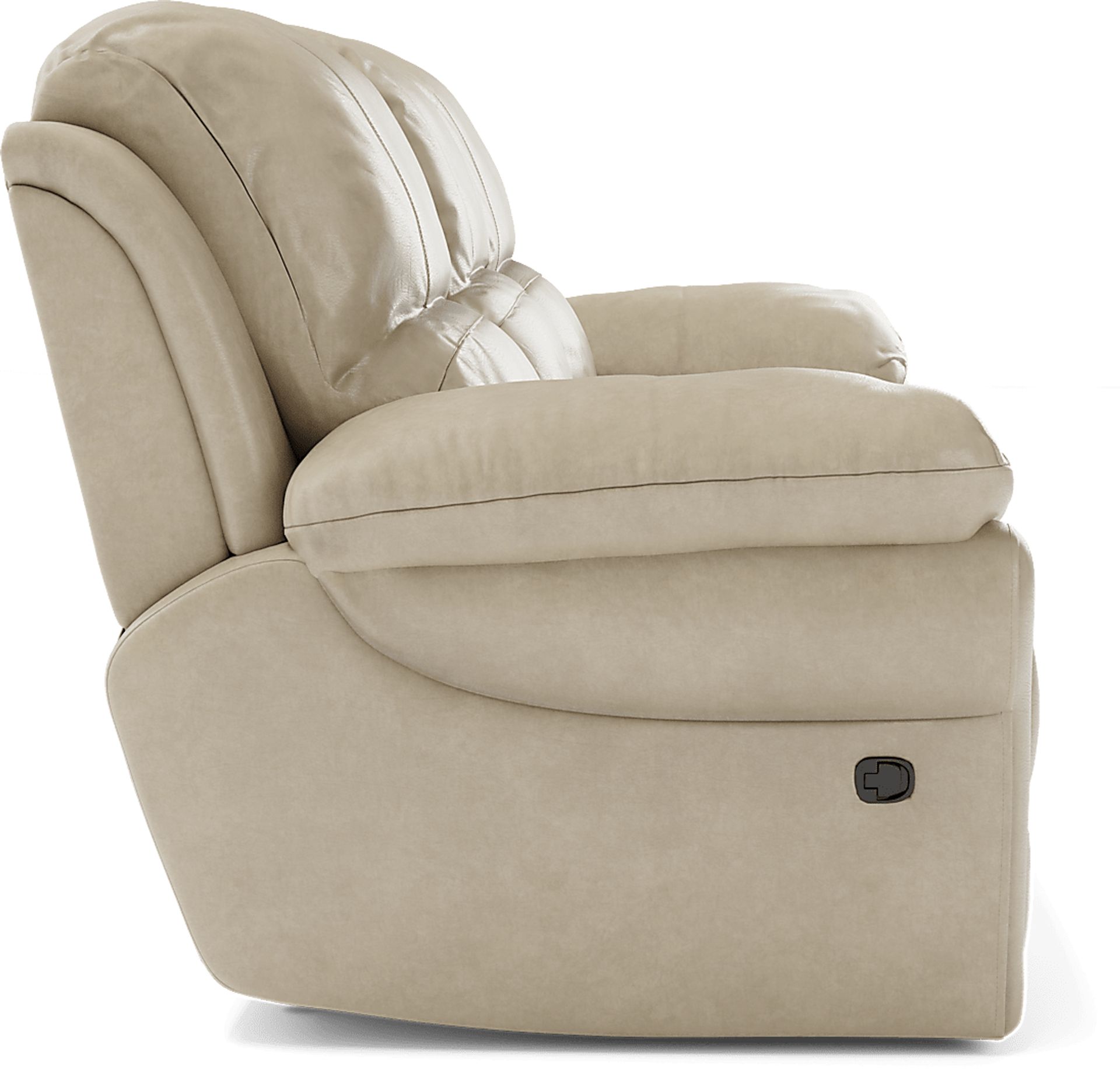 Vercelli Stone Leather 2 Pc Living Room with Reclining Sofa - Image 5