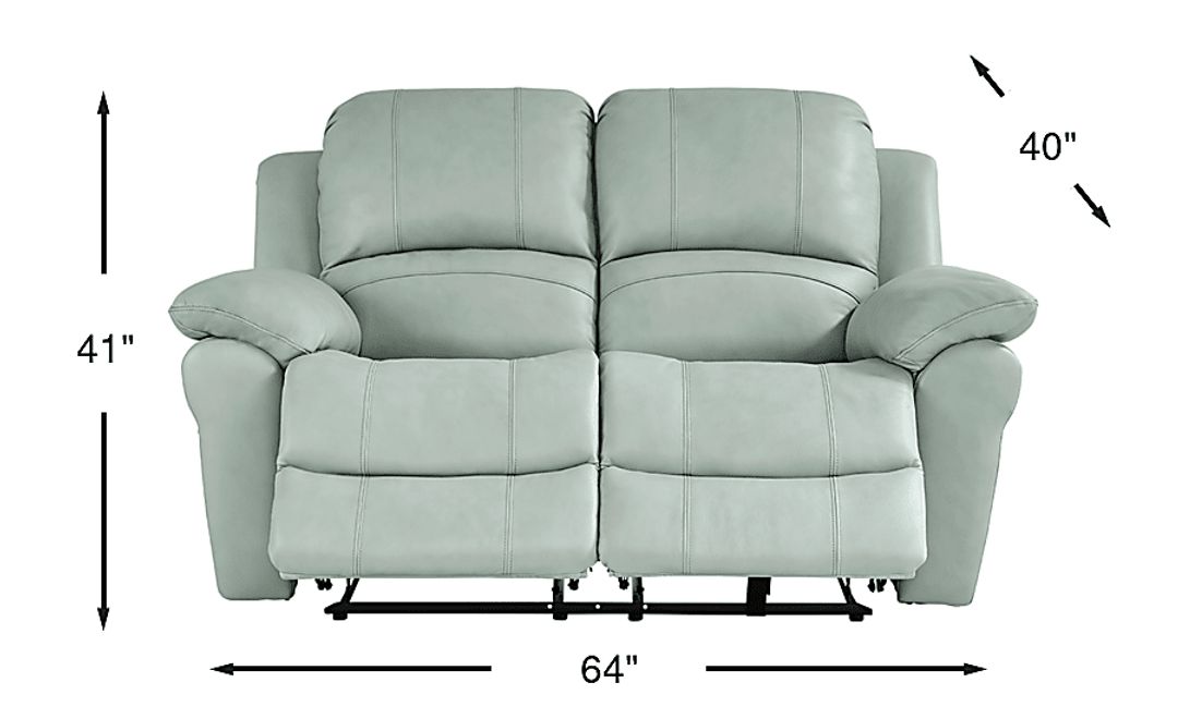 Vercelli Way Leather Non-Power Reclining Loveseat