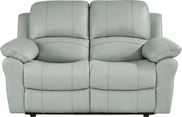 Vercelli Way Leather Stationary Loveseat