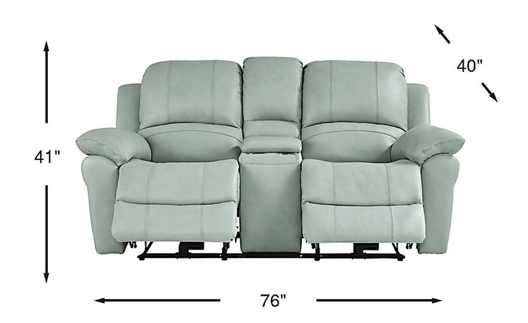 Vercelli Way Leather Power Reclining Loveseat