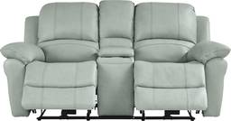 power reclining console loveseat