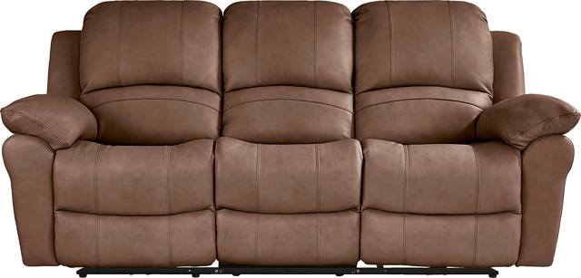 Vercelli Way Brown Leather Power Reclining Sofa - Thumbnail - Image 2