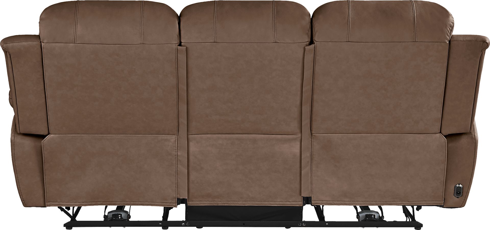 Vercelli Way Brown Leather Power Reclining Sofa - Image 3