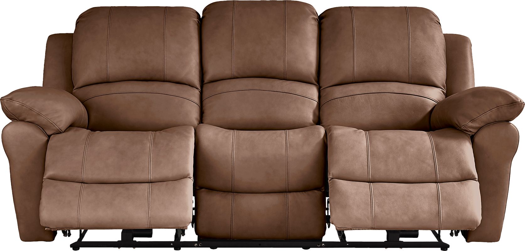 Vercelli Way Brown Leather Power Reclining Sofa