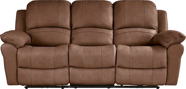 Vercelli Way Brown Leather Reclining Sofa - Thumbnail - Image 3