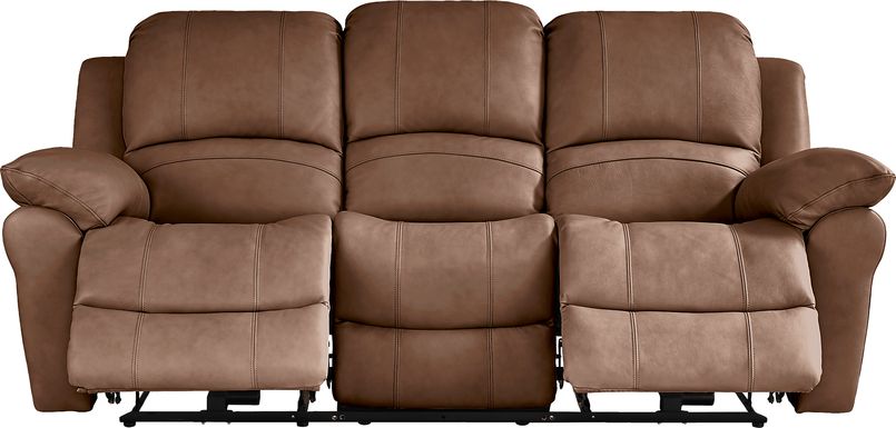 Vercelli Way Brown Leather Reclining Sofa