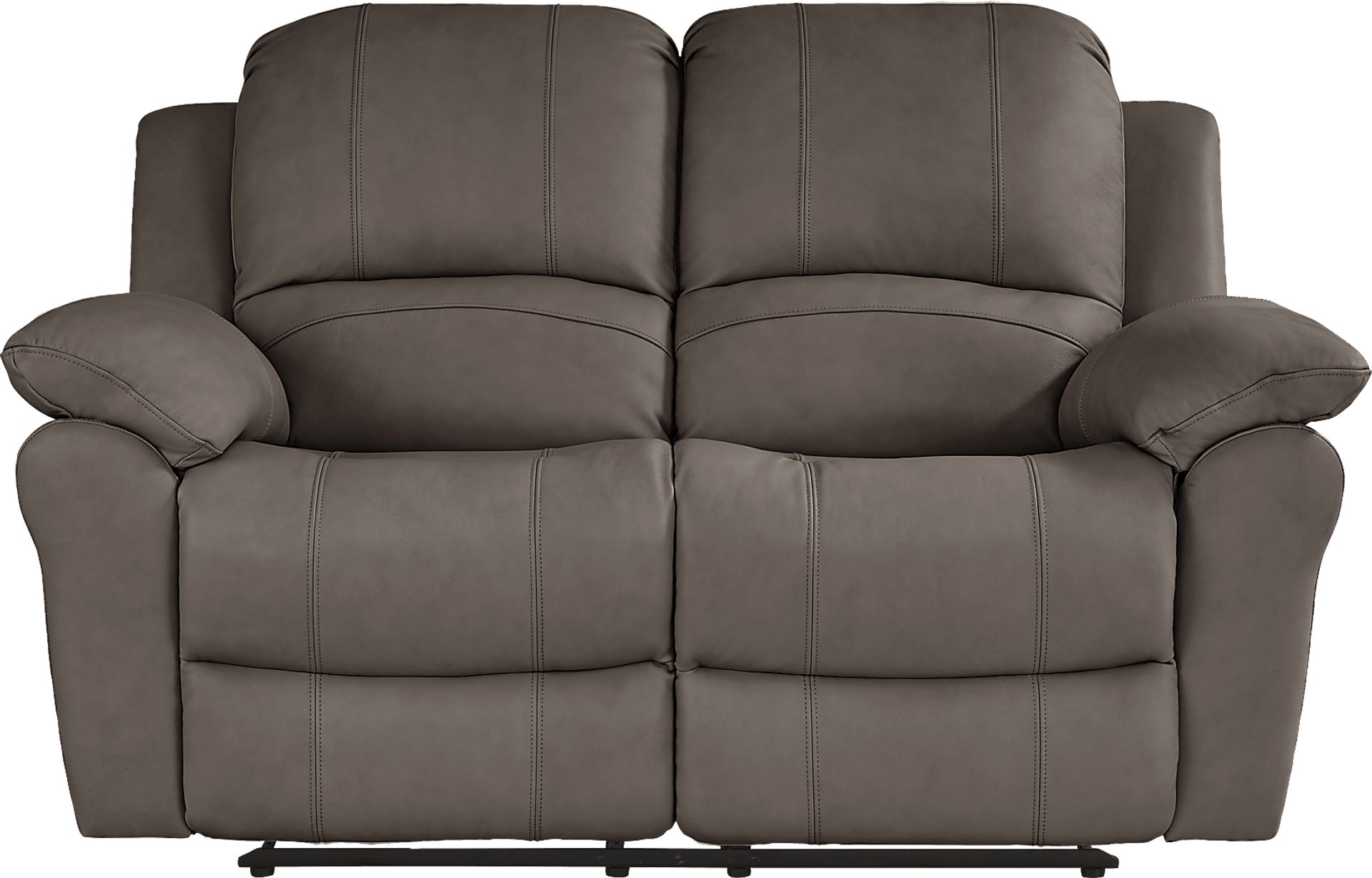 Vercelli Way Gray Leather 2 Pc Reclining Living Room - Image 6