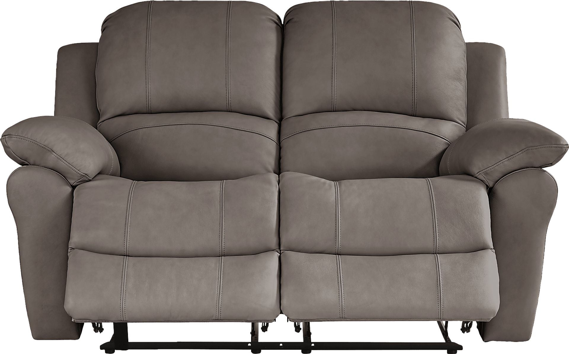 Vercelli Way Gray Leather 2 Pc Reclining Living Room - Image 5