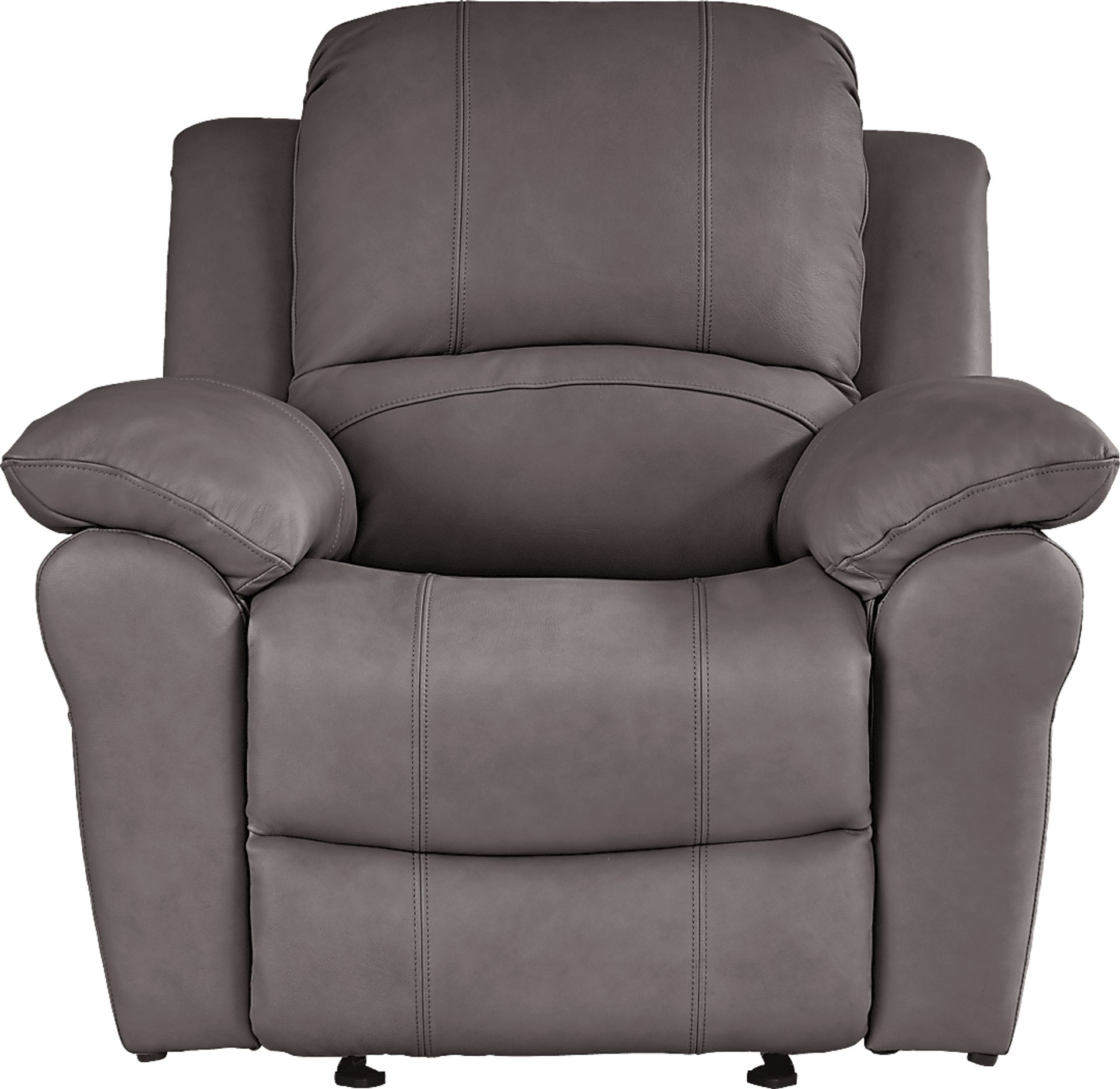 Vercelli Way Gray Leather 8 Pc Reclining Living Room - Image 8