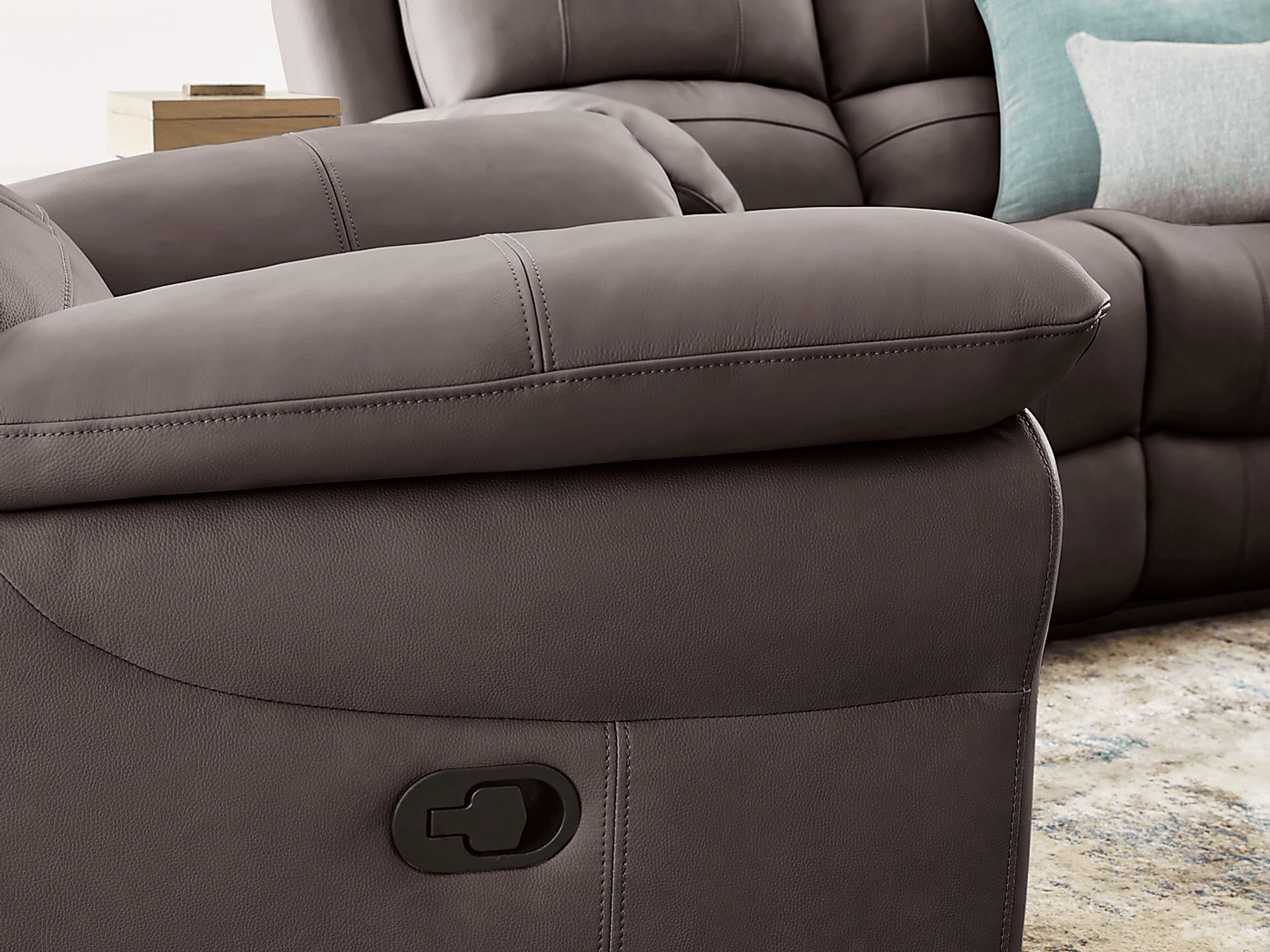 Vercelli Way Gray Leather 3 Pc Power Reclining Living Room - Image 14