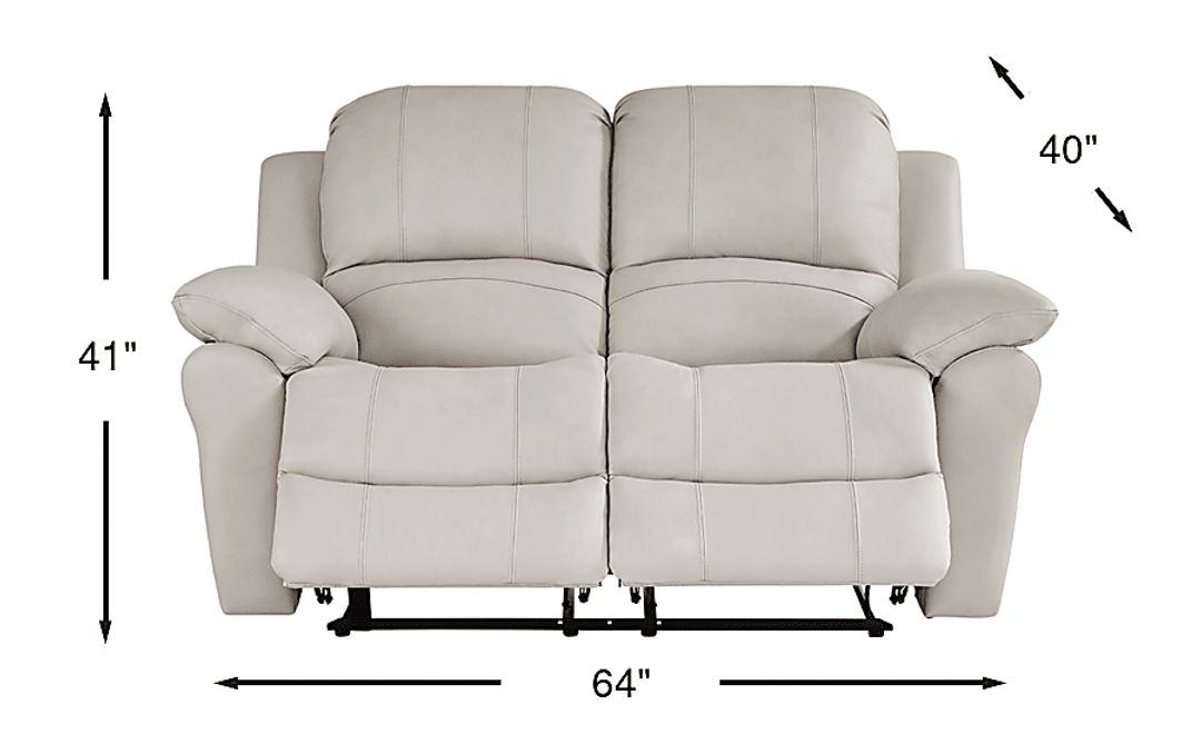 Vercelli Way Leather Non-Power Reclining Loveseat