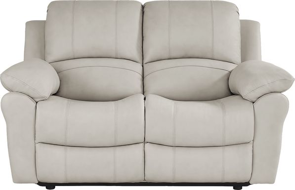 Vercelli Way Leather Stationary Loveseat
