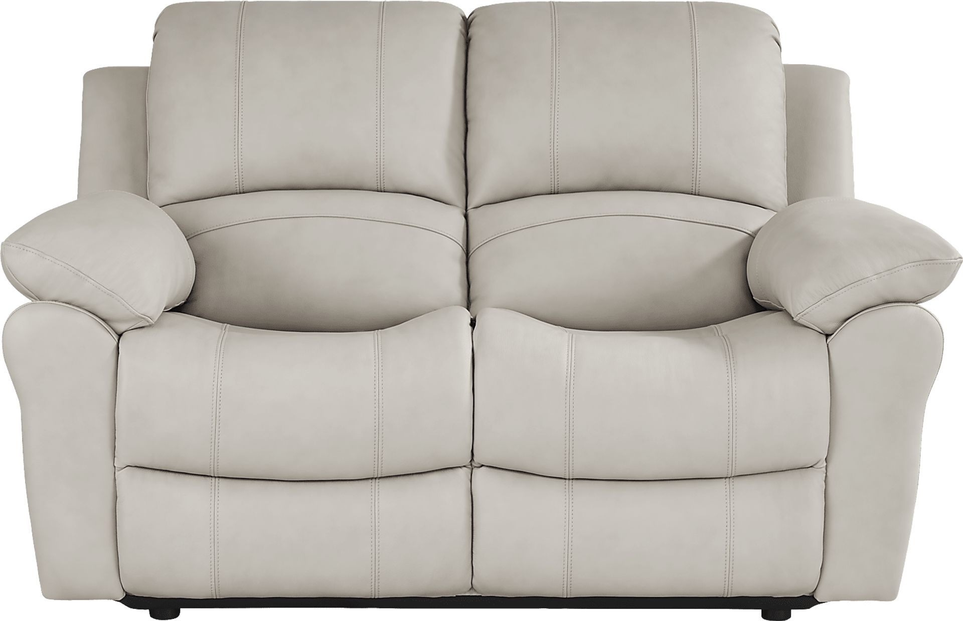 Vercelli Way Stone Leather 5 Pc Living Room with Reclining Sofa - Image 5