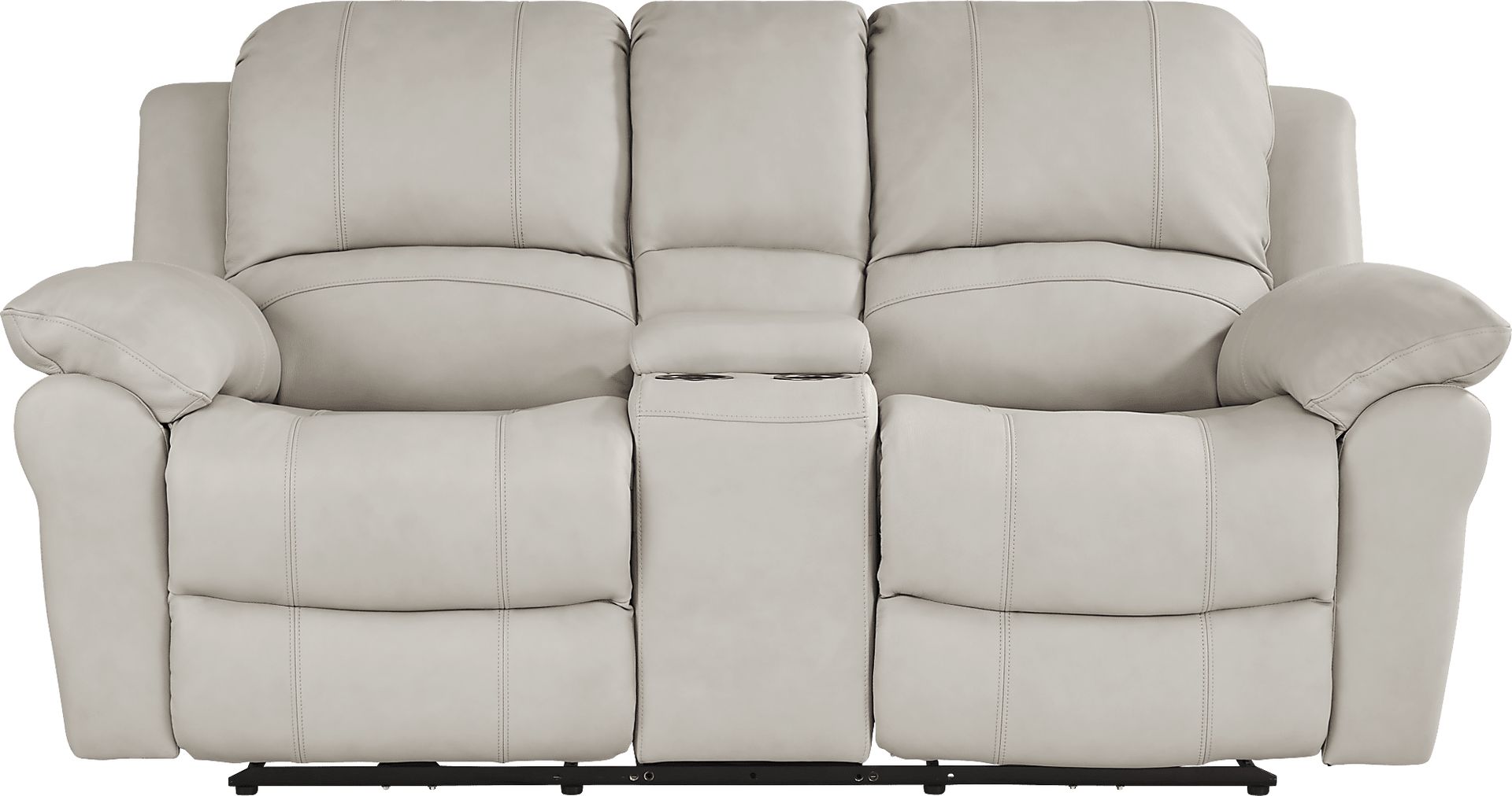 Vercelli Way Stone Leather 8 Pc Reclining Living Room - Image 3