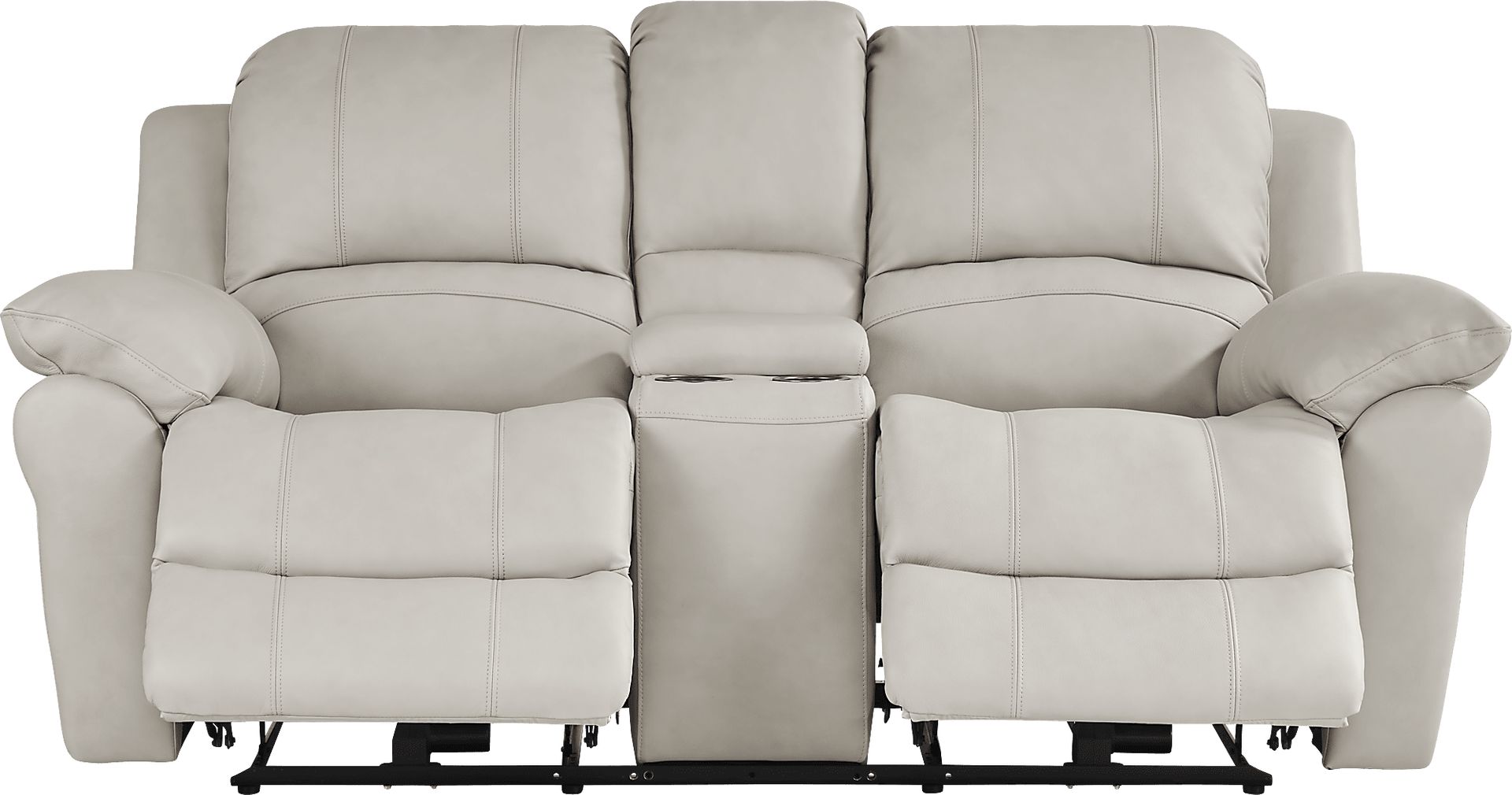Vercelli Way Stone Leather 8 Pc Reclining Living Room - Image 2