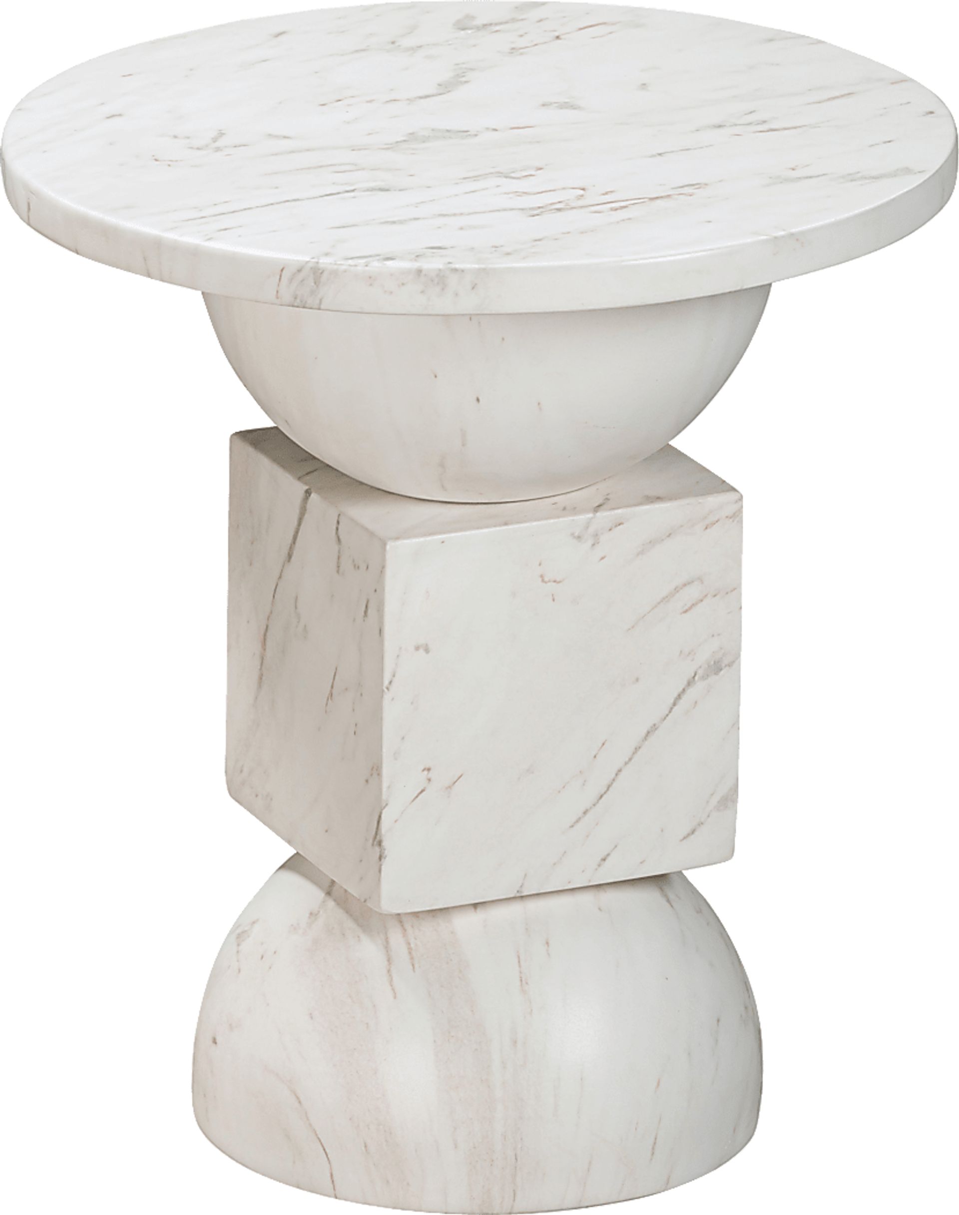 Vercliff White End Table - Image 4