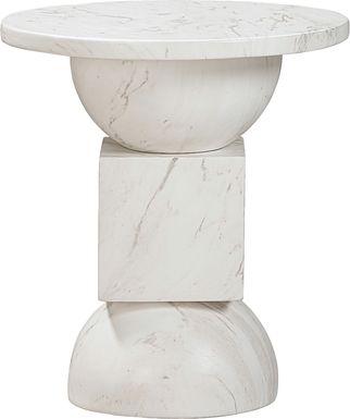 Vercliff White End Table