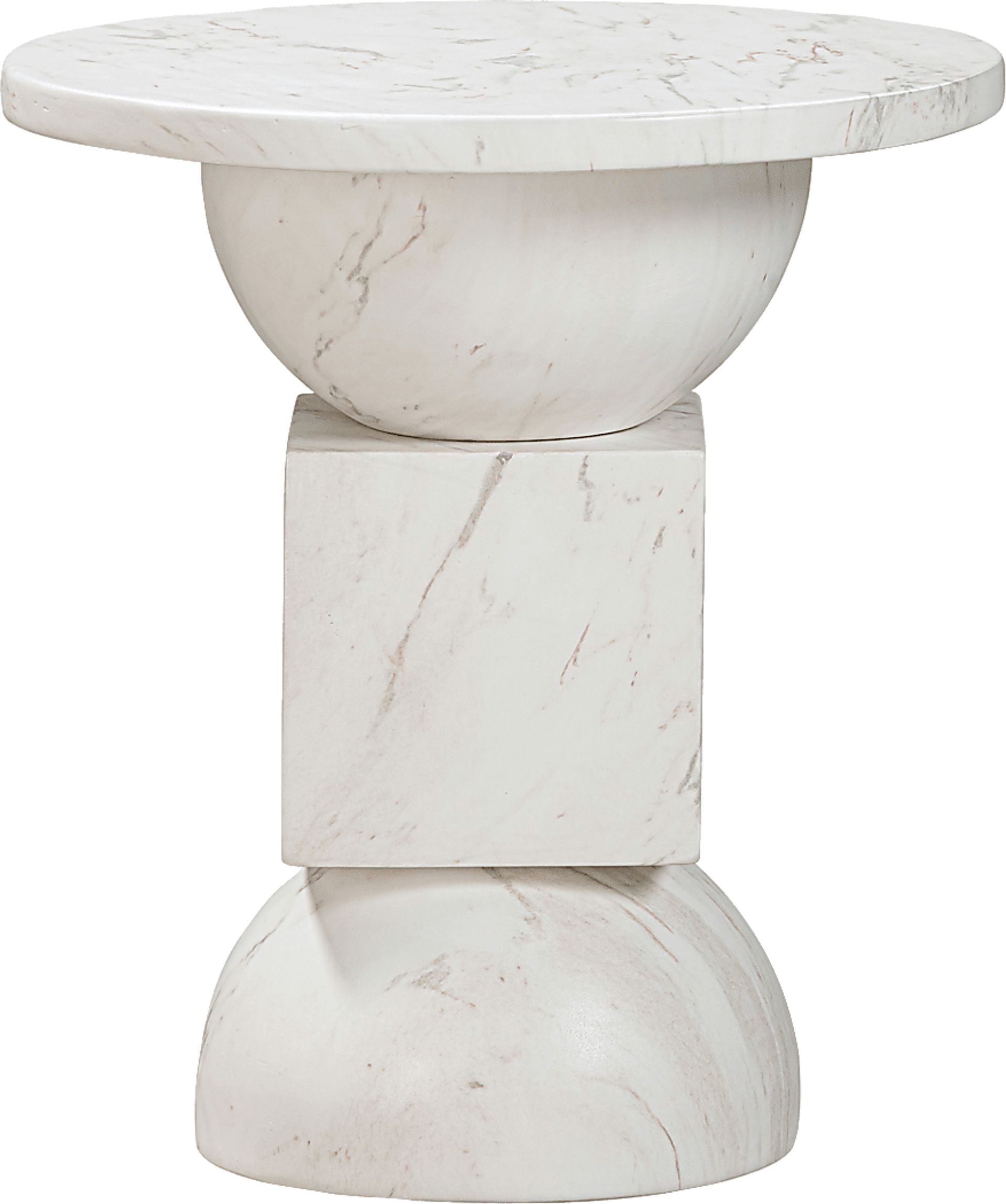 Vercliff White End Table - Image 1