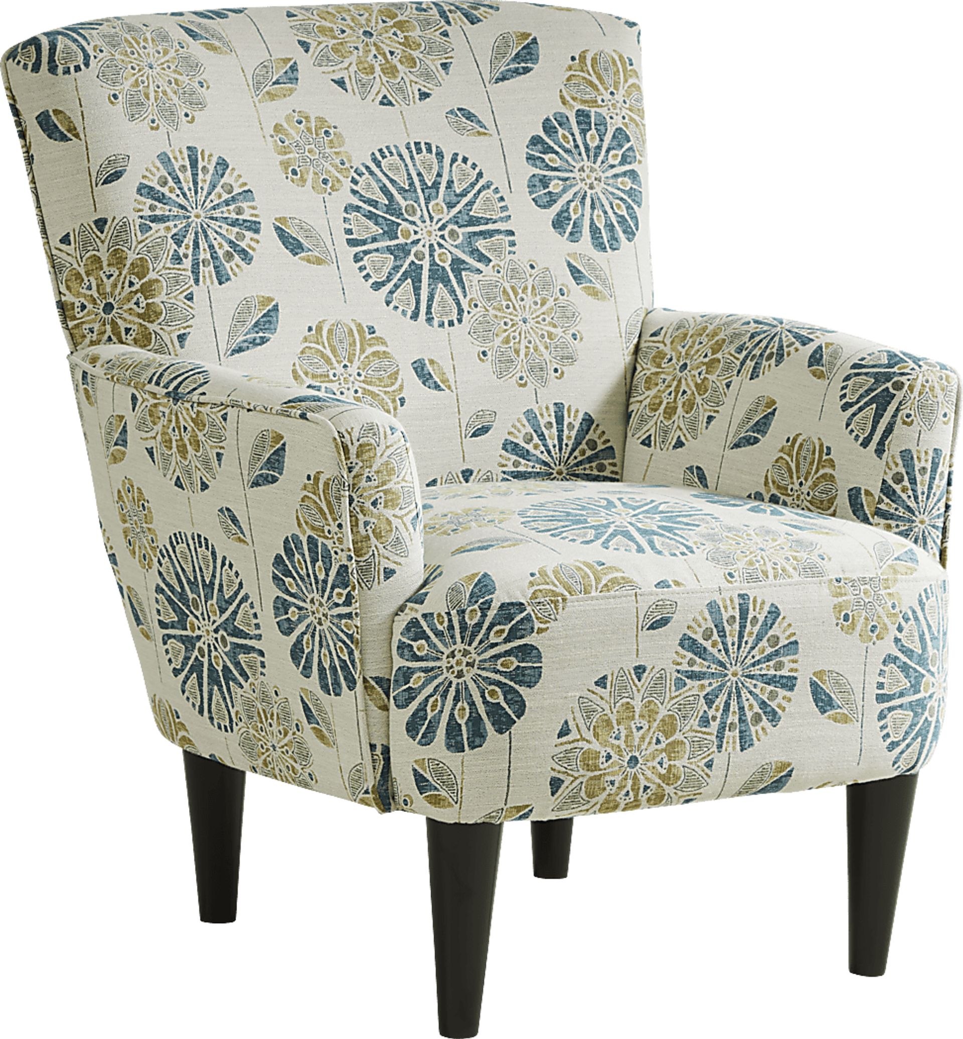 Verdant Fields Teal Accent Chair - Image 1