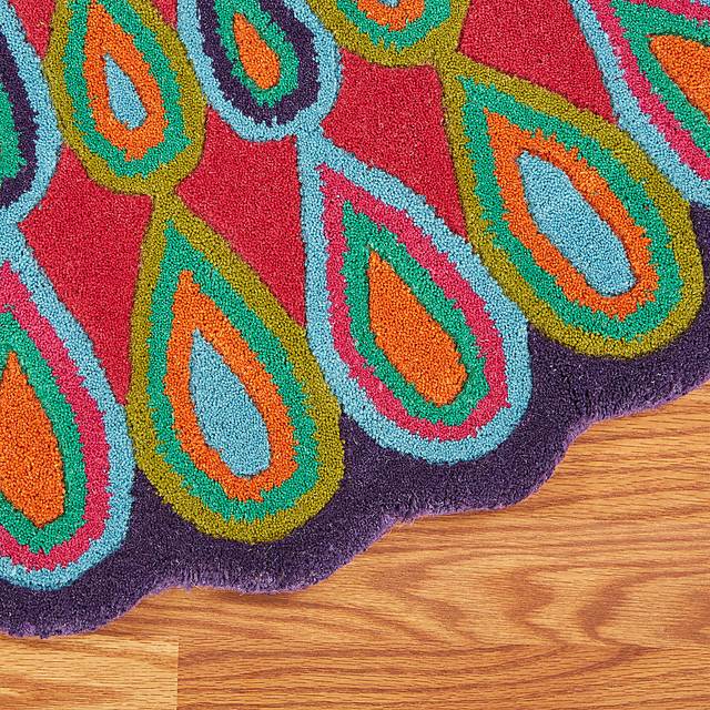 Verdare Pink/Multi 7'9 Round Rug - Thumbnail - Image 5