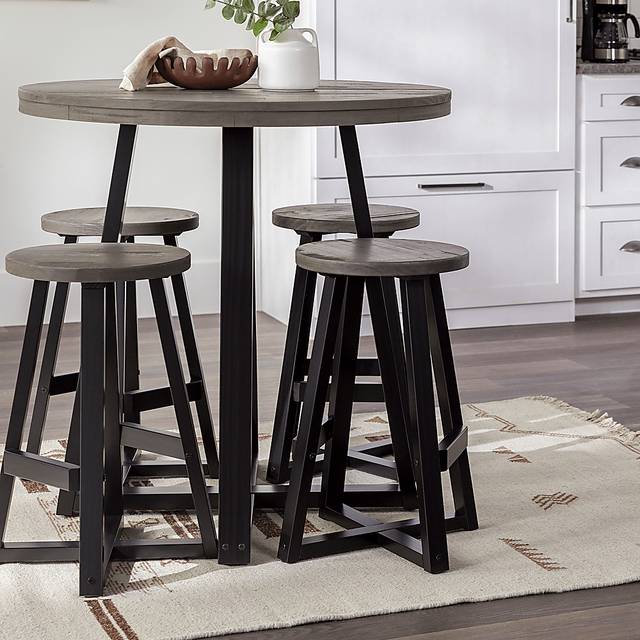 Verdenbruk Gray Counter Height 5 Pc Dining Set - Thumbnail - Image 4