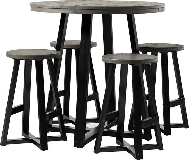 Verdenbruk Gray Counter Height 5 Pc Dining Set - Thumbnail - Image 1