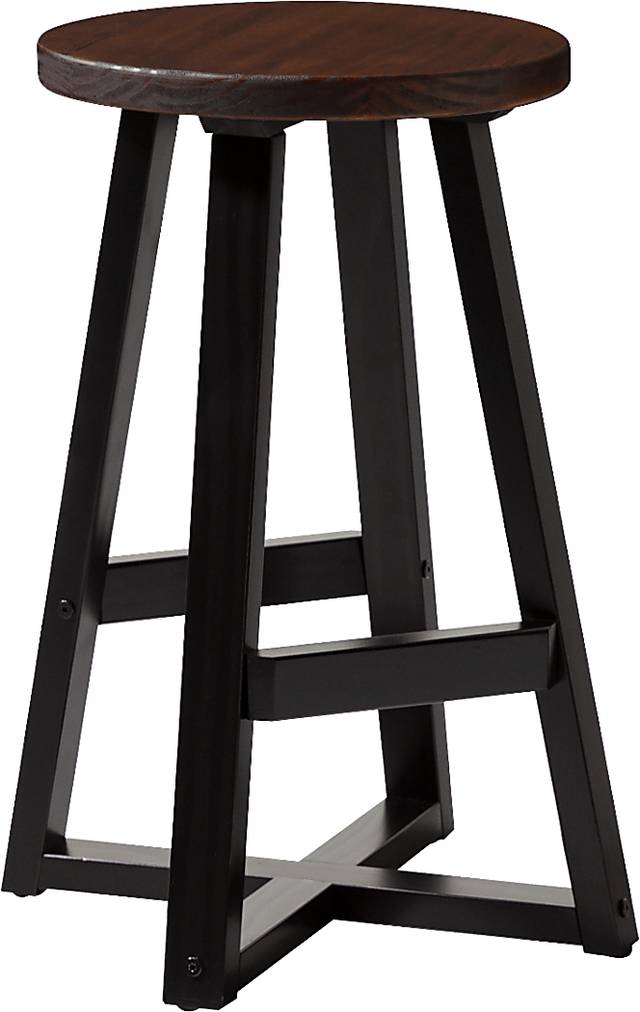 Verdenbruk Mahogany Counter Height Stool, Set of 2 - Thumbnail - Image 1