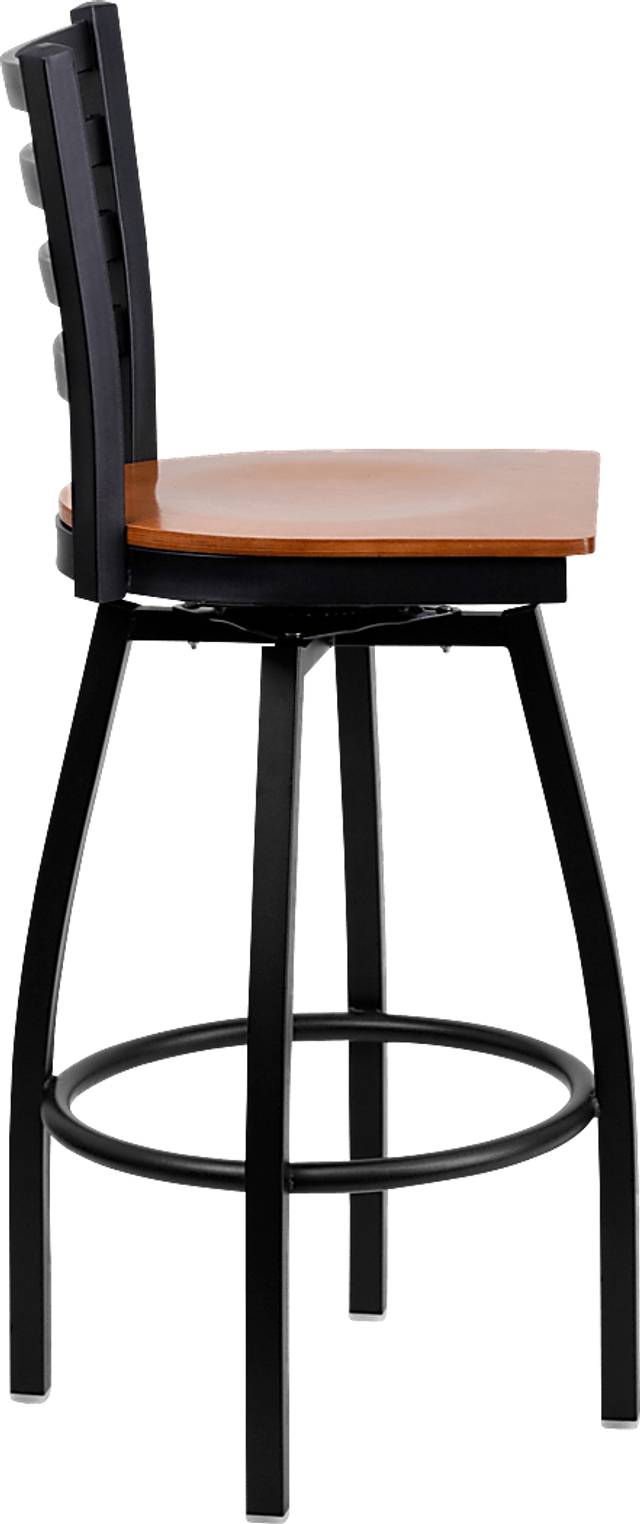 Verdon Brown Swivel Barstool - Thumbnail - Image 3