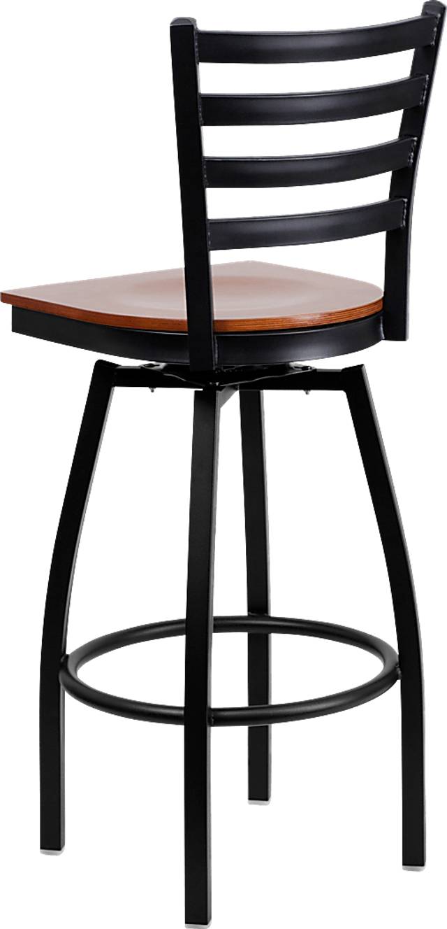 Verdon Brown Swivel Barstool - Thumbnail - Image 4