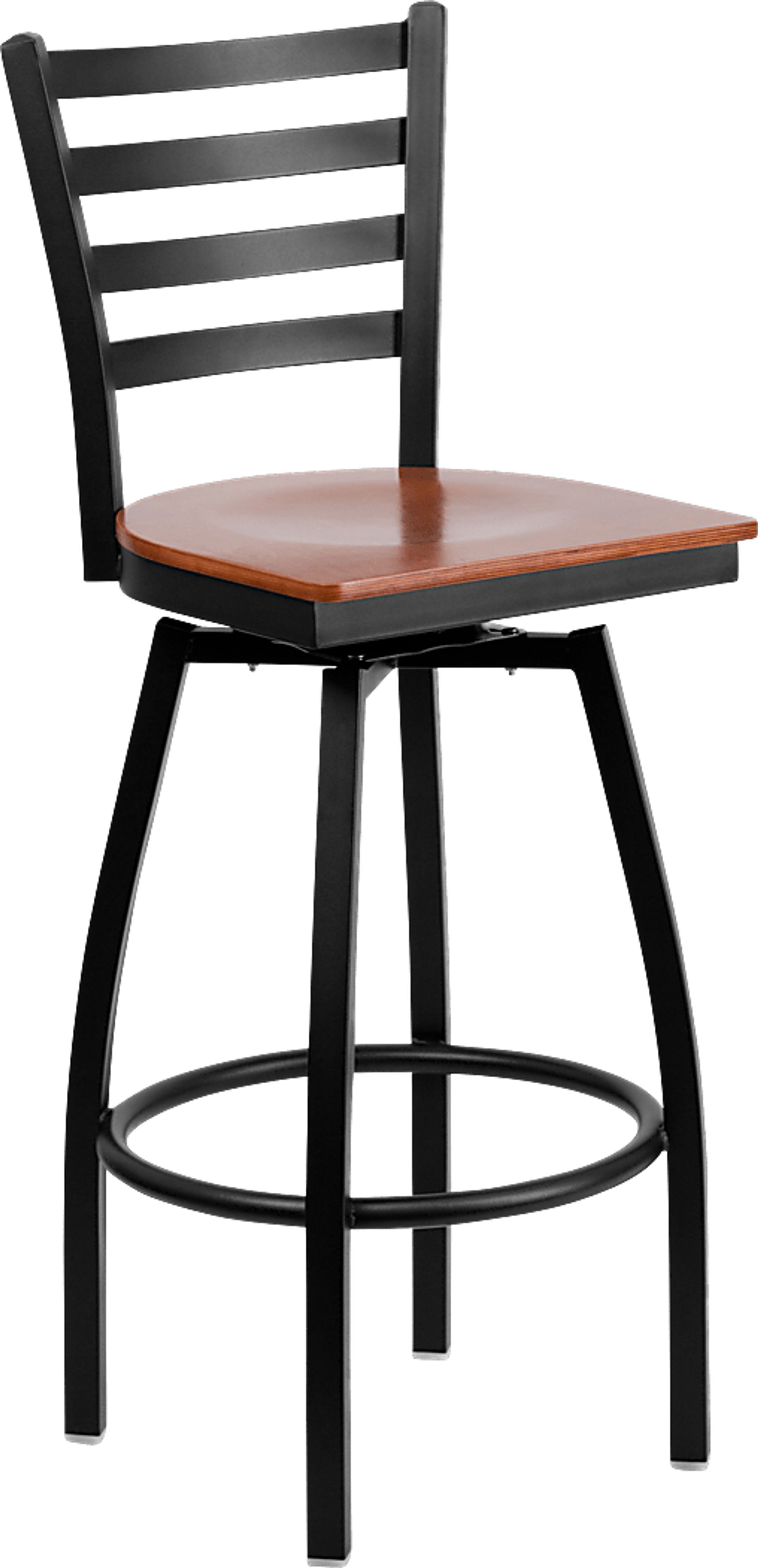 Verdon Brown Swivel Barstool - Image 1