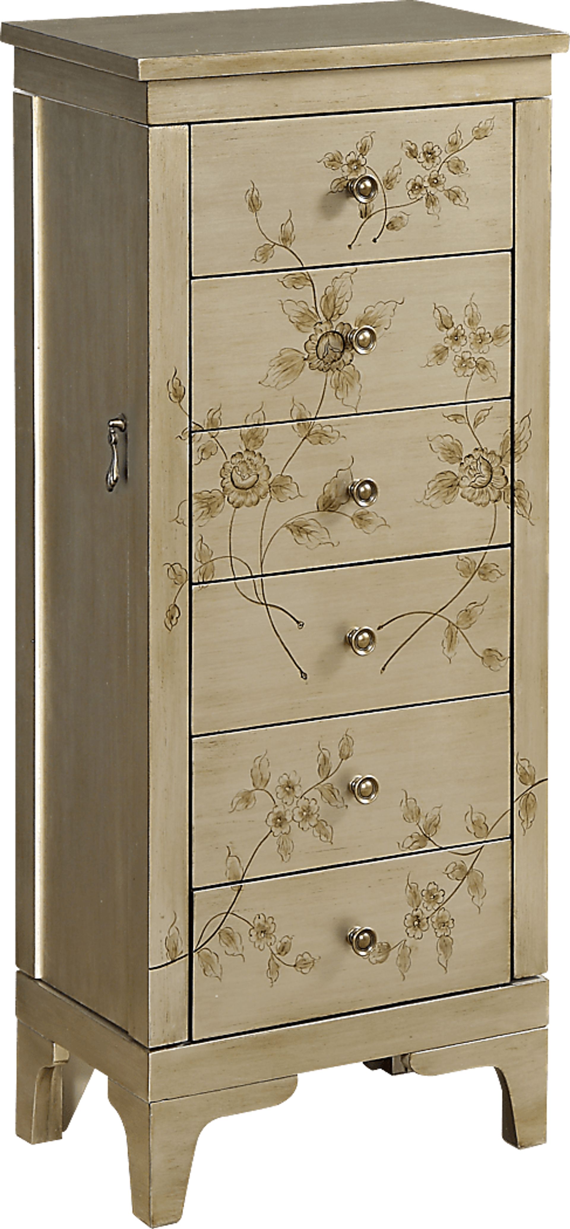 Verena Gold Jewelry Armoire - Image 1
