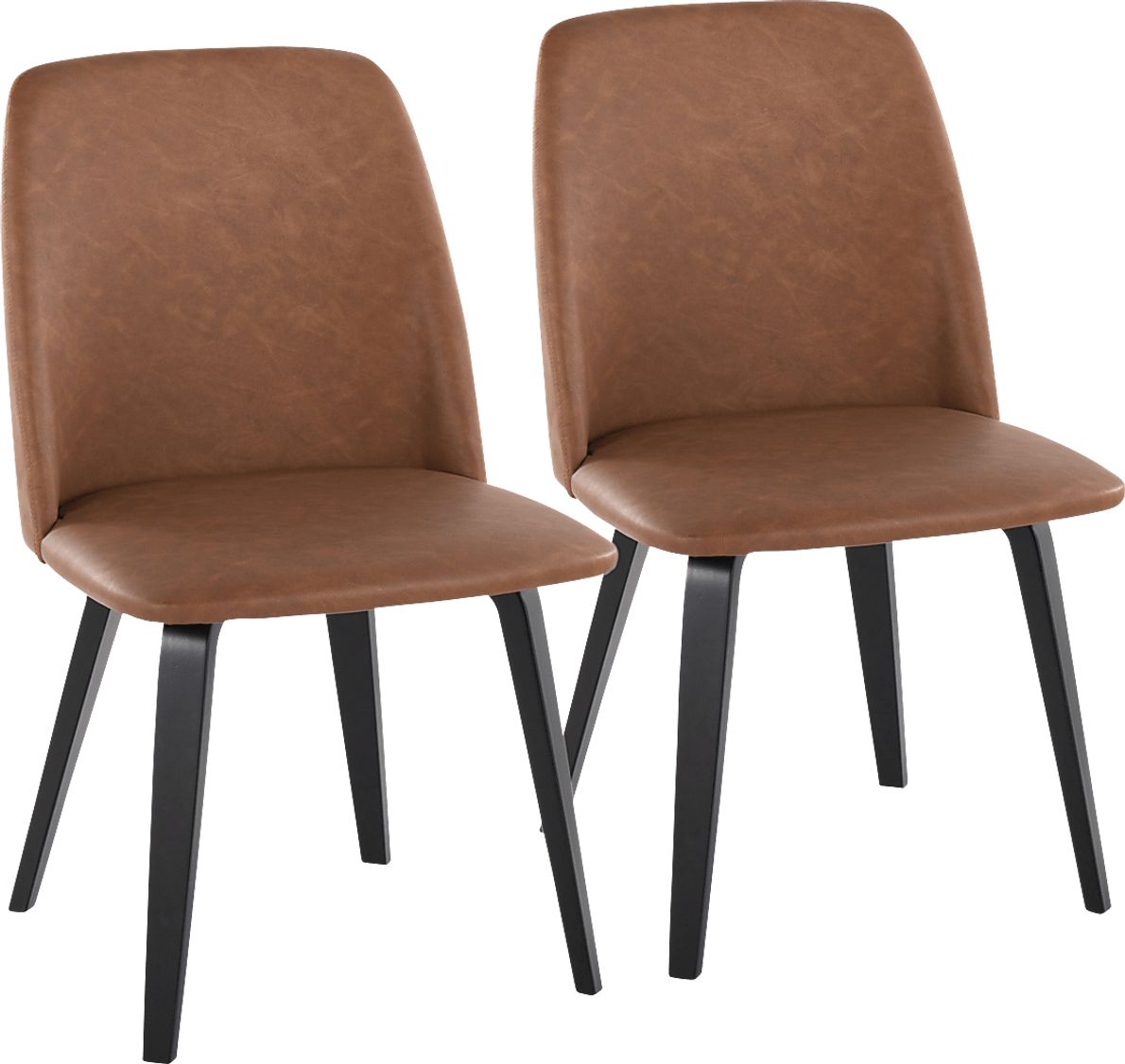 Vergie Camel Dining Chair, Set of 2