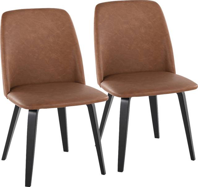 Vergie Camel Dining Chair, Set of 2 - Thumbnail - Image 1